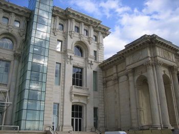 This photo of the National Museum of Contemporary Art in Bucharest, Romania - a striking mix of the old and the new - was taken by photographer Martin Zickendraht. 